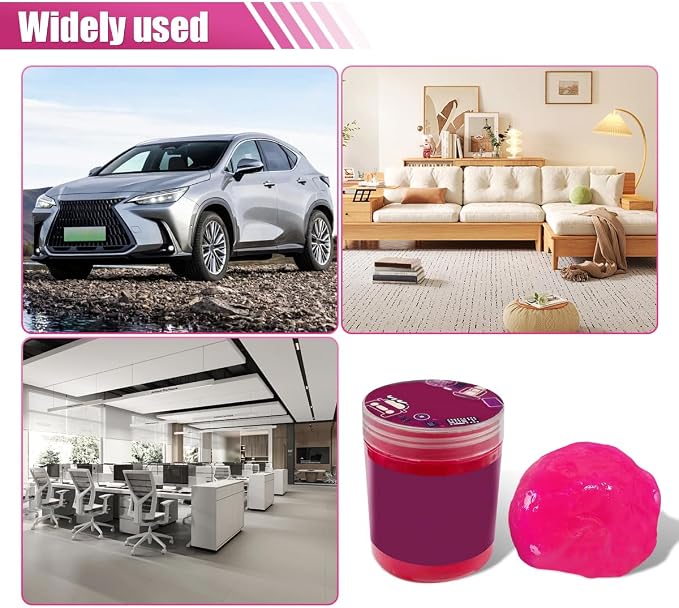 Craedli 2PCS Car Cleaning Gel, Reusable Air Vent Cleaning Putty, Car Interior - Image 6