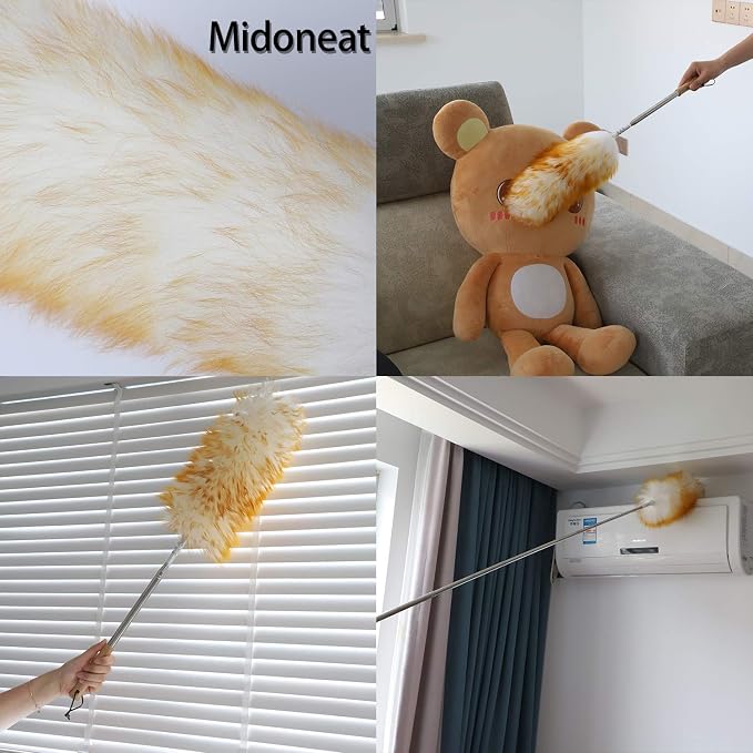 Lambswool and Microfiber Duster, Long Reach/Extendable Duster Up to 86" - Image 5