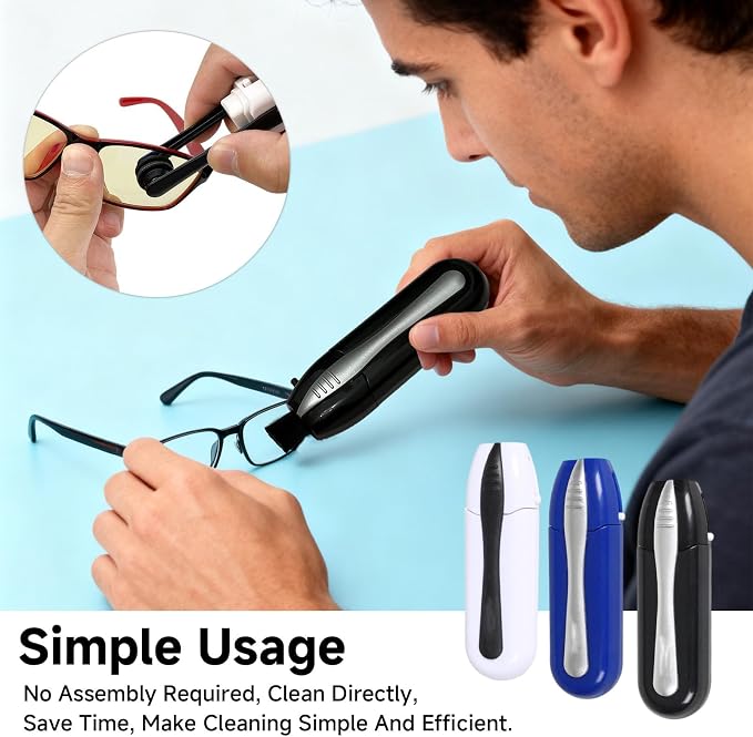 3Pcs Portable Eye Glasses Cleaner, Efficient and Durable Carbon Microfiber - Image 2
