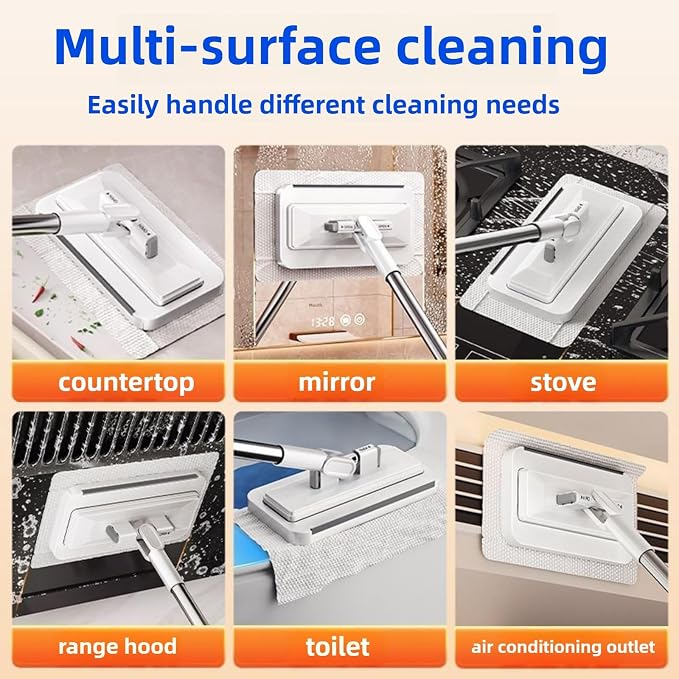 No Wash, Cloth Changing Mini Mop | Automatic Click on Lazy Mops - Image 5