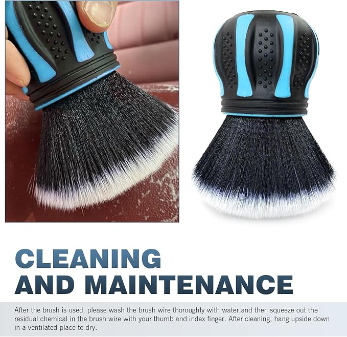 Car Detailing Brush, Non-Slip Handle Ball-Shaped Multi-Function Cleaning Tool - Image 5