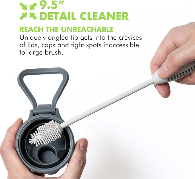 GrandTies Silicone Cleaning Brush Set | Extra Long Brush - Image 5