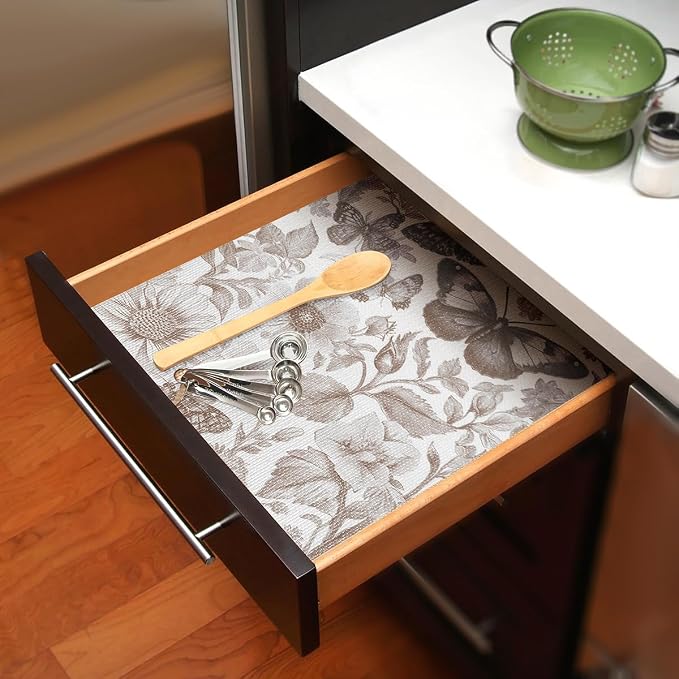Drawer and Shelf Liner for Kitchen Cabinets, Non-Adhesive Cabinet Liner - Image 3
