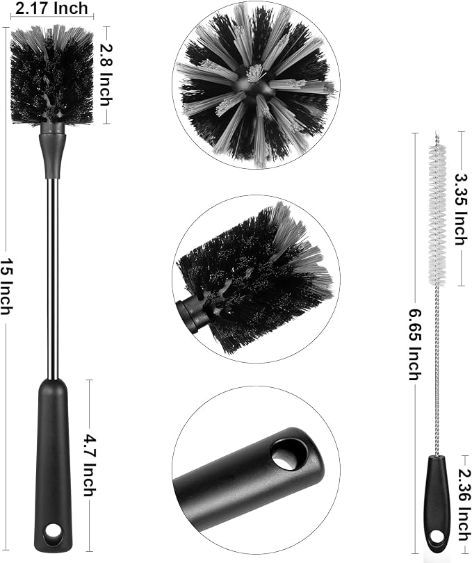 3 Pack Bottle Brush Set, Long Handle Baby Bottle Brush Cleaner - Image 6