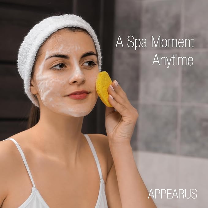 Appearus Natural Cellulose Facial Sponges – 50 Pack – Professional Spa Facial - Image 6