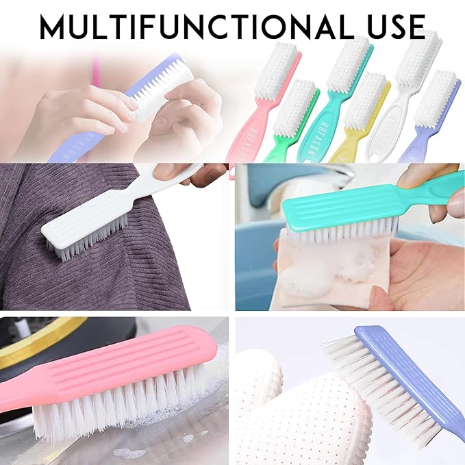 HOFASON 6 Pack Nail Brush for Cleaning Fingernails, Nail Brush Handle Grip - Image 7