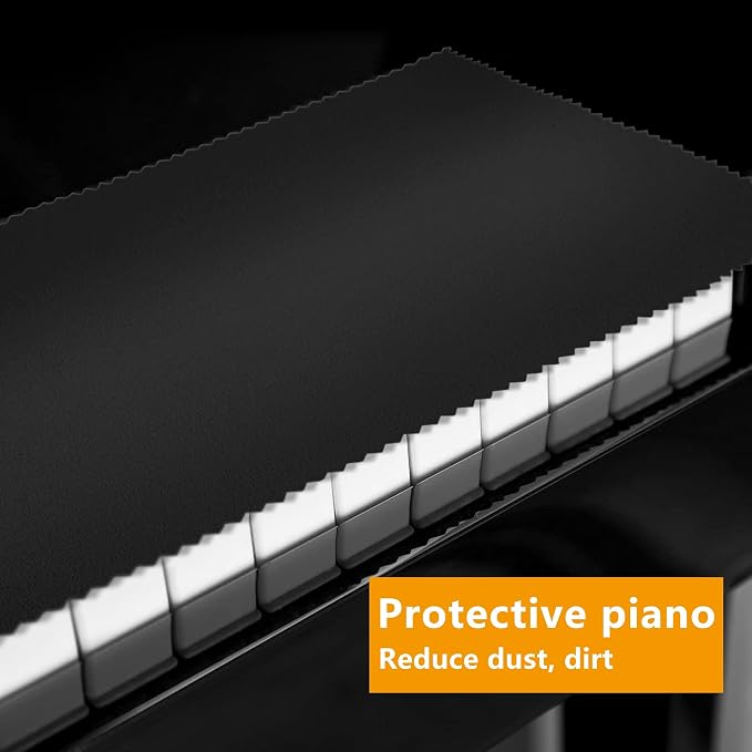 88 Keys Piano Keyboard Black Dust Cover - Image 6
