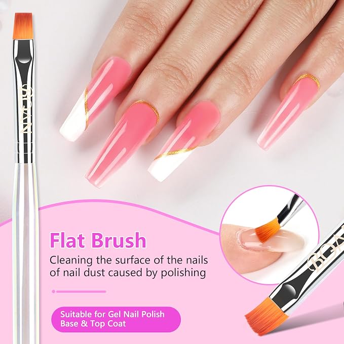 BQAN Nail Art Clean Up Brushes, Nail Art Tools - Image 6