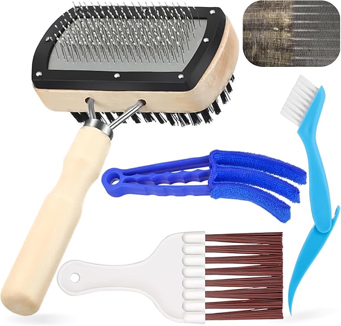 4 Piece AC Cleaning Tool Kit, Includes 1 Dual-Sided Condenser Evaporator Coil by Unknown