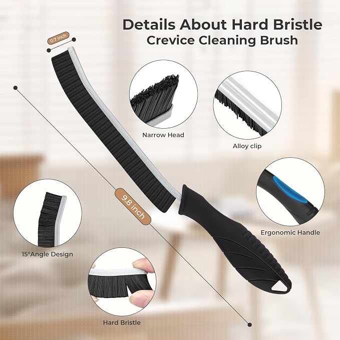 Cleaning Brush-Hard Crevice Cleaning Brushes, Grout Brush, Cleaning Tool - Image 2