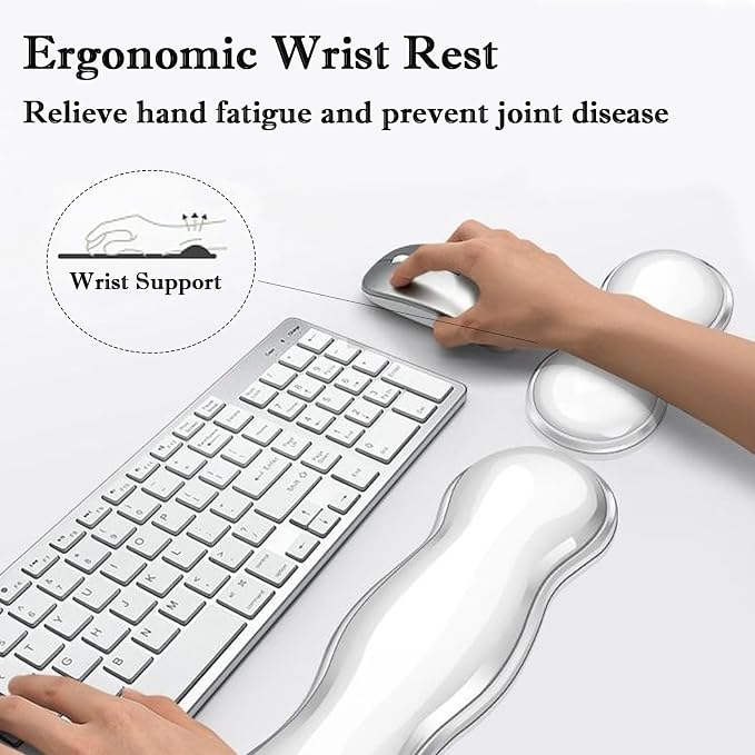 Wrist Rest for Keyboard and Mouse, Ergonomic Gel Keyboard Wrist Rest for - Image 5