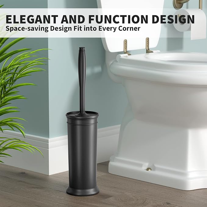 Toilet Brush and Holder 2 Pack, Toilet Bowl Brush - Image 6