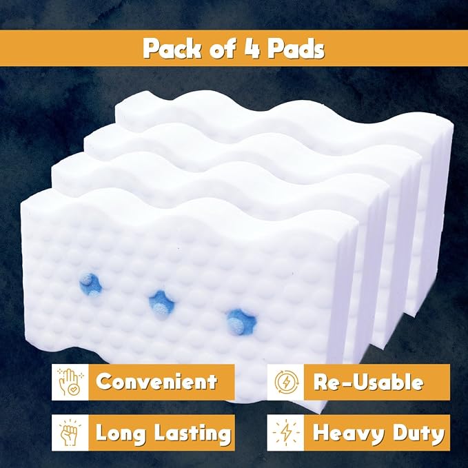 Magic Eraser Sponges 4 Pack – Thick Melamine Cleaning Sponges - Image 3
