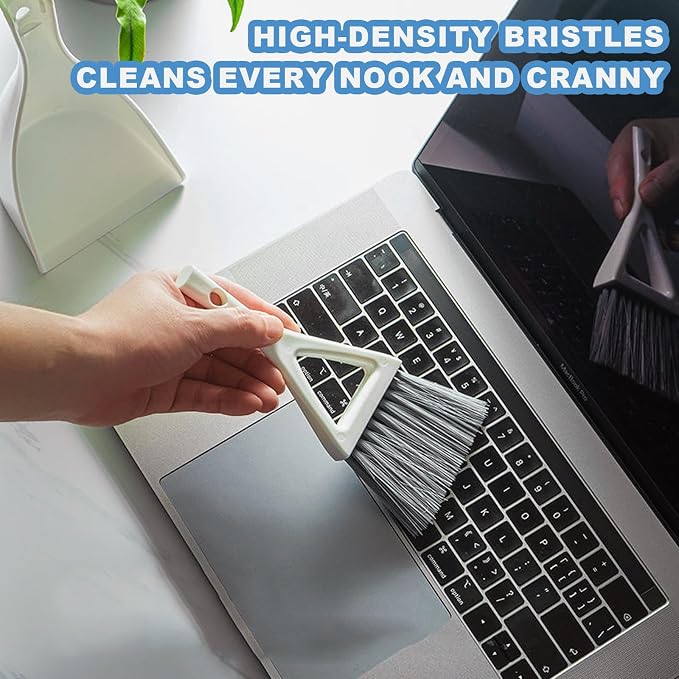 Dust Pan Broom Brush Dustpan -Mini Broom and Dustpan Combo Set, Handheld - Image 2