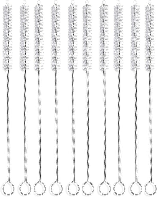 Long Straw Brush, Nylon Flexible, Reusable Pipe Tube Cleaner 12-ihch X 2/5-inch by DESIN