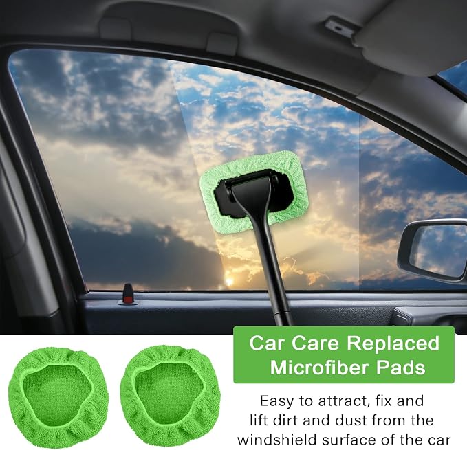Tallew 20 Pack Windshield Cleaner Microfiber Pads Fit Car Window Cleaning Tool - Image 7