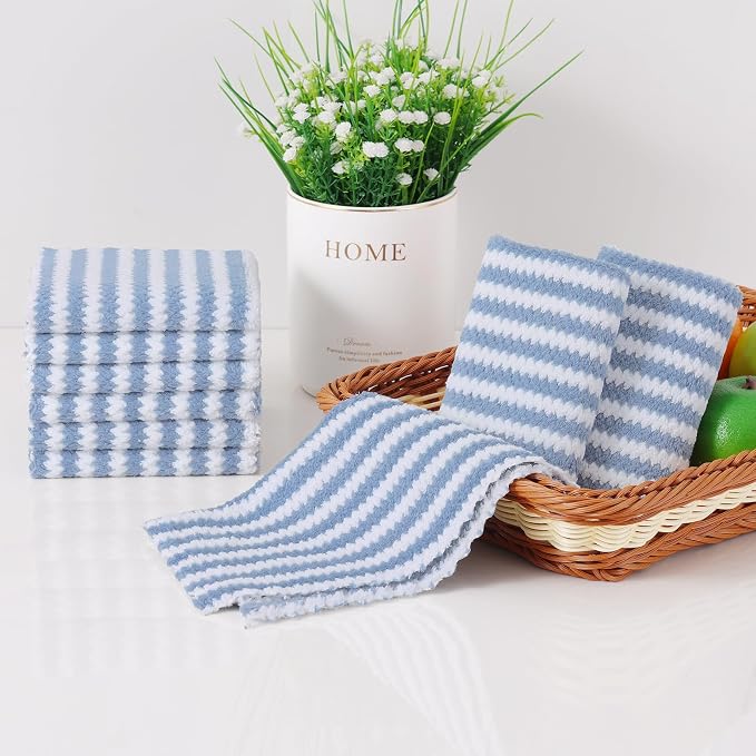 Homaxy 12 Pack Kitchen Dish Cloths, Ultra Soft and Absorbent Dish Towels - Image 6