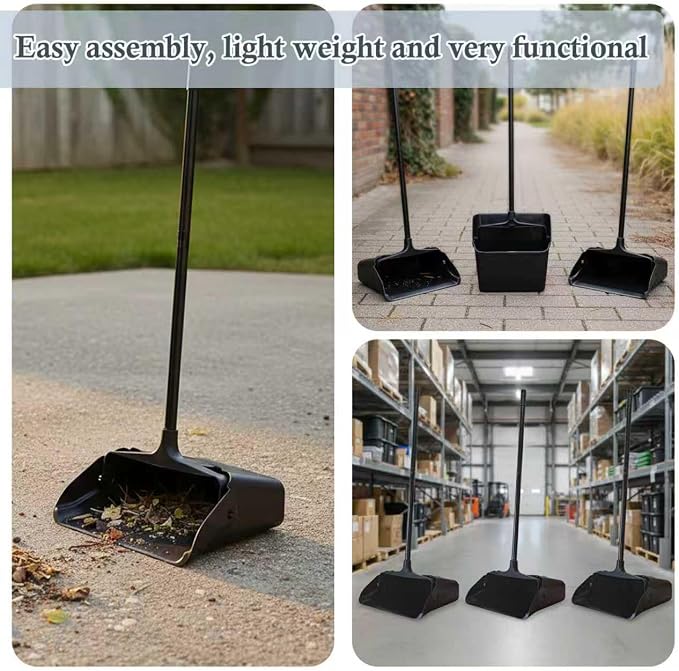 3-Pack Commercial Upright Dust Pan - Image 6