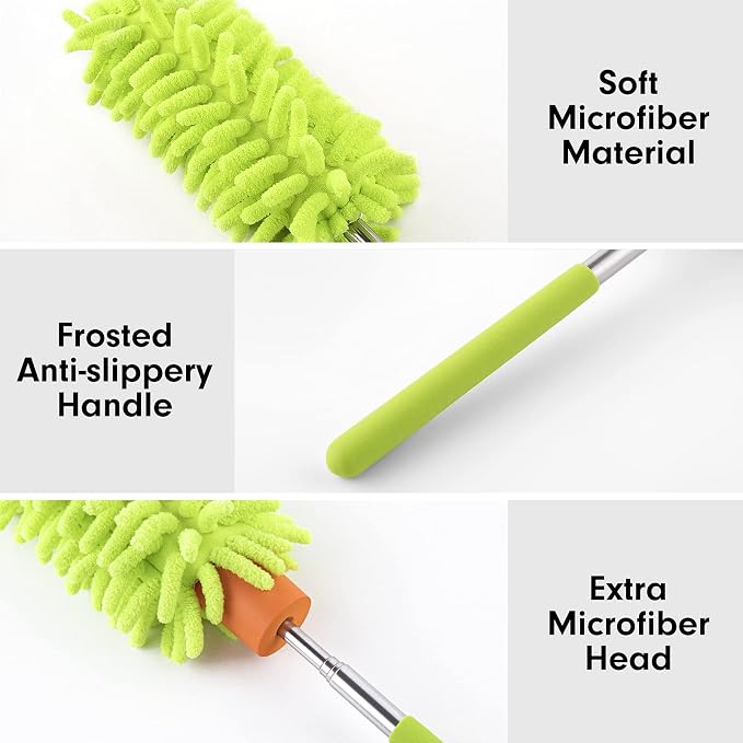 Microfiber Duster for Cleaning, Tukuos Hand Washable Dusters - Image 6