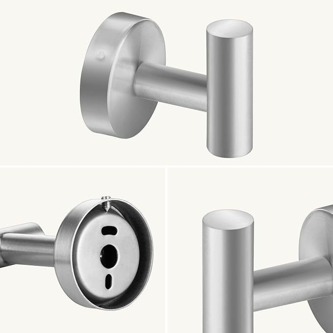 Towel Hooks, SUS 304 Stainless Steel Hooks, Heavy Duty Door Hanger Towel Robe - Image 5
