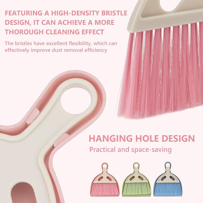 Mini Dustpan and Brush Set Portable Small Broom - Image 5
