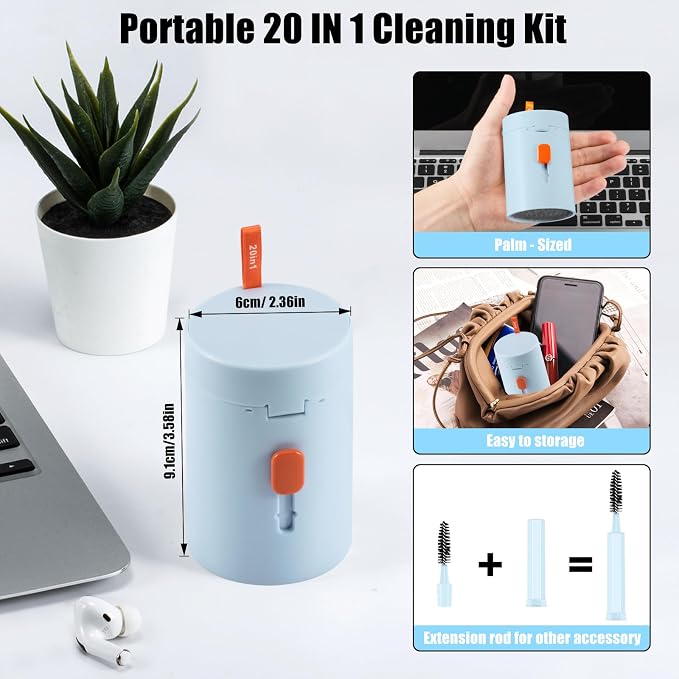 walrfid Laptop Phone Screen Cleaner Kit, Computer Keyboard Brush Cleaning Spray - Image 6