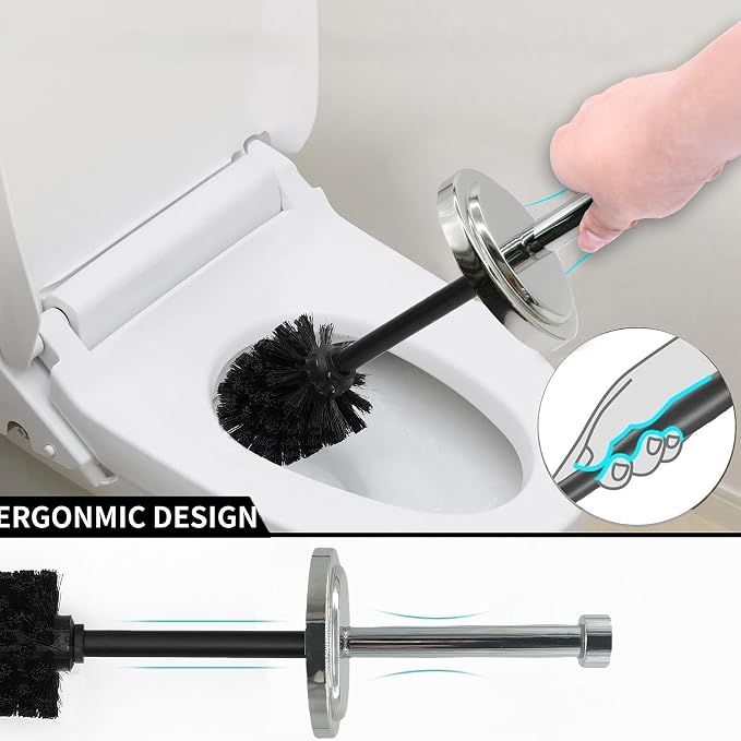 Silver Chrome Toilet Bowl Brush - Image 6