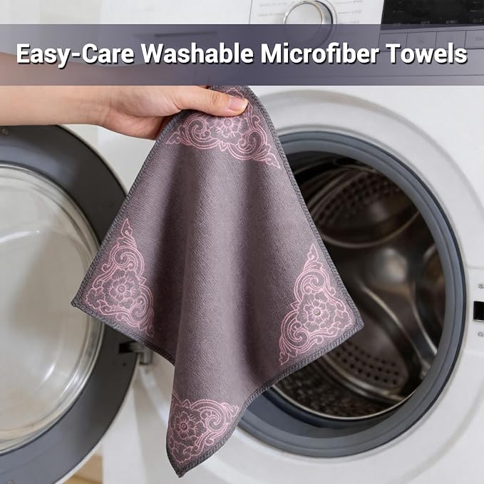 YUA Microfiber Cleaning Cloth 12 Pack, Microfiber Towels Cleaning, Microfiber - Image 5