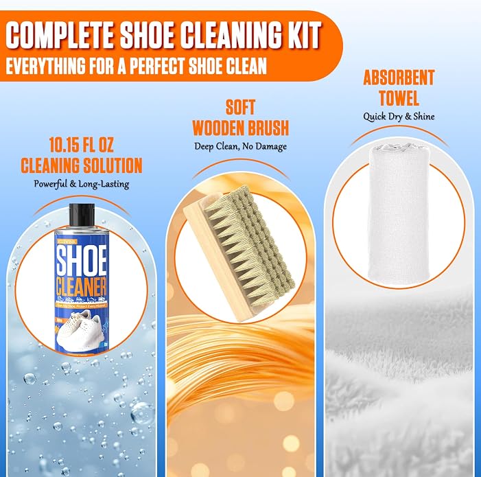 Shoe Cleaner – 10.15 fl oz Shoe Cleaning Kit - Image 7