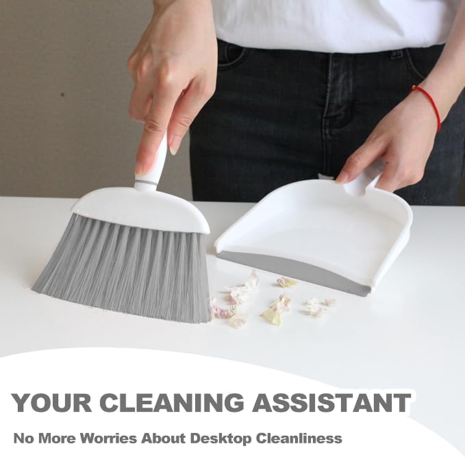 Mini Broom and Dustpan Set Small Broom - Image 3