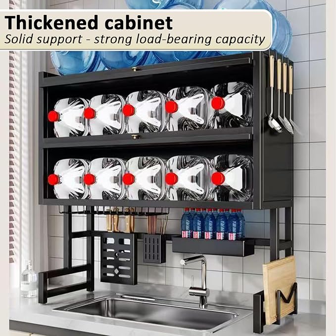 Over The Sink Dish Drainer Drying Rack 4 Tiers - Image 5