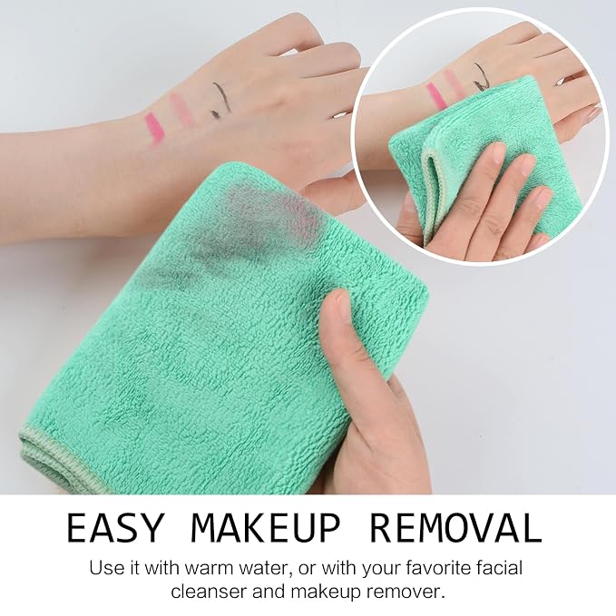 SINLAND Microfiber Facial Cloths Fast Drying Washcloth 12inch x 12inch - Image 5