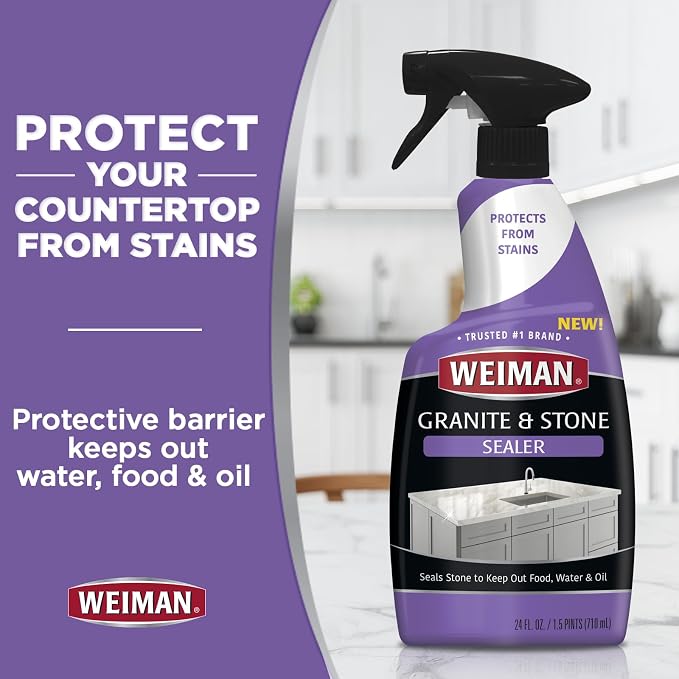 Weiman Disinfecting Granite & Stone Daily Cleaner and Sealer Kit - Image 5