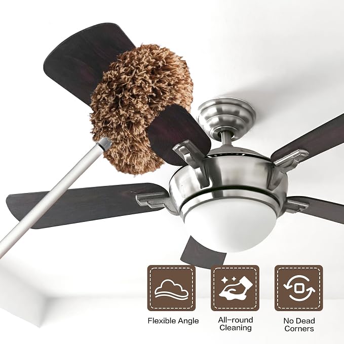 Ceiling Fan Cleaner Duster Reusable Microfiber Ceiling Fan Blade Cleaner - Image 2