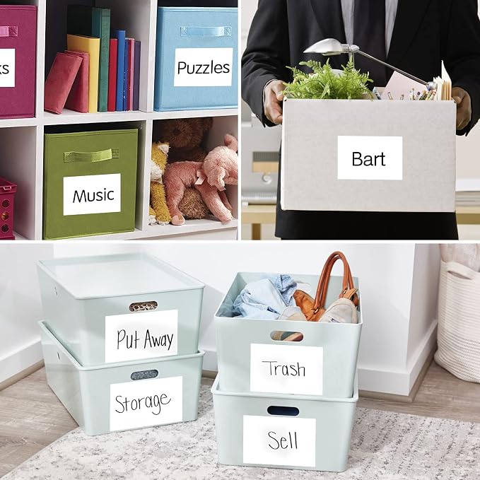 150 Pcs Labels for Storage Bins, 6 X 4 Inch Removable Labels for Storage Bins - Image 7