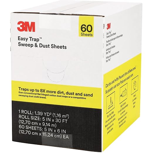 3M Easy Trap Duster Sweep and Dust Sheets, 60 Sheets/Roll by 3MIndustrial