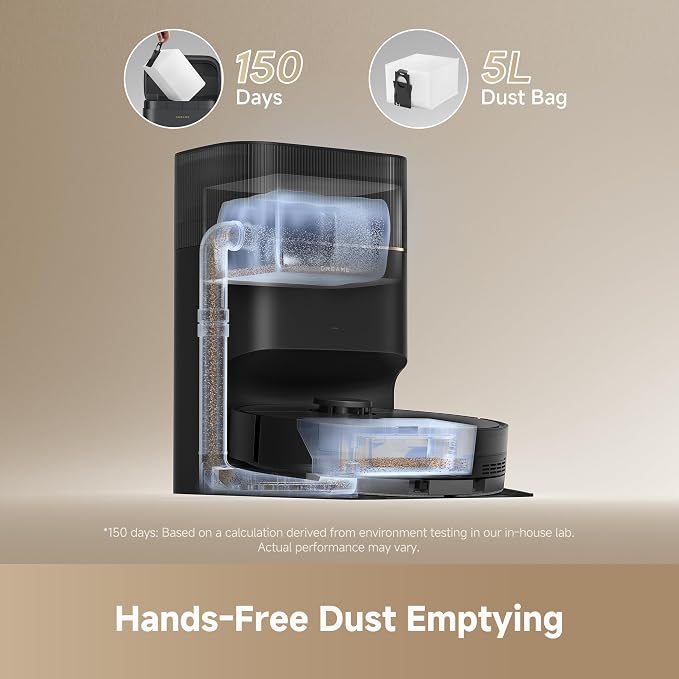 DREAME D20 Pro Plus Robot Vacuum, 000Pa Suction, DuoBrush - Image 2