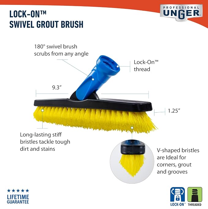 Unger Swivel Grout Brush 5.5" - Image 7