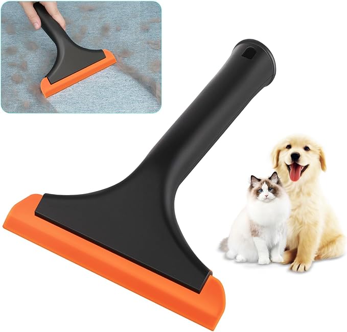 Silicone Pet Hair Removal, Pet Hair Rubber Carpet Rake Cat Dog Hair Remover by Astfys