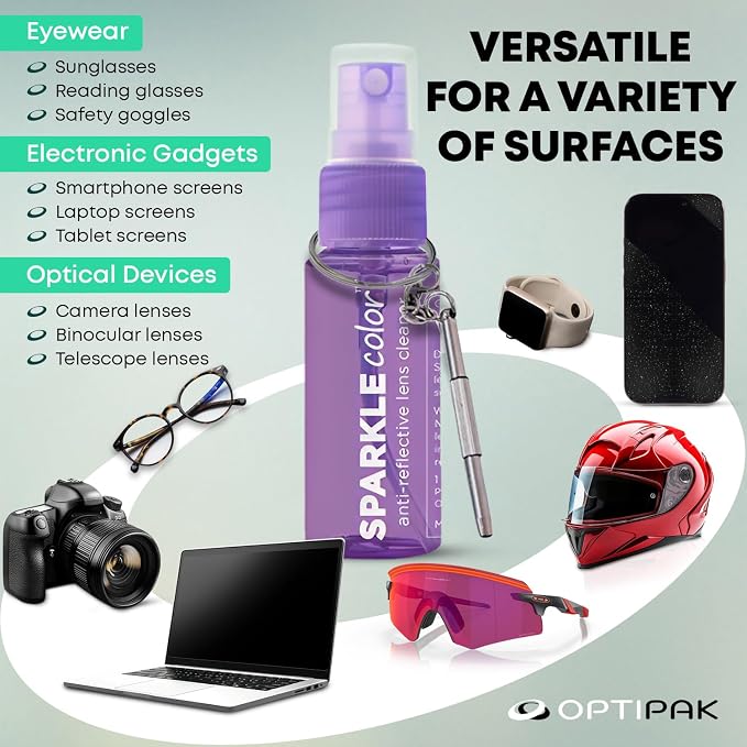 Sparkle Anti-Reflective Safe Lens Cleaner & Repair Kit – 1oz Glasses Cleaner - Image 6