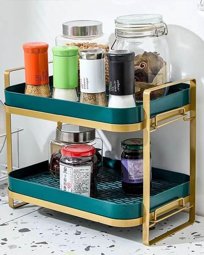 Cup Drying Rack Stand 2 Tier Organizer Countertop Station Shelf Strong Carbon - Image 4