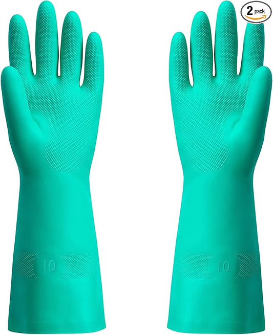 ThxToms Chemical Resistant Nitrile Gloves, Resist Household Acid, Solvent and by ThxToms
