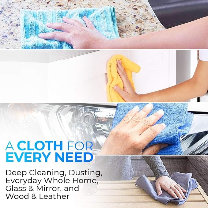 Fuller Brush 181 Dual Action Microfiber Cloths – 3-Pack, Safe on All Surfaces - Image 3