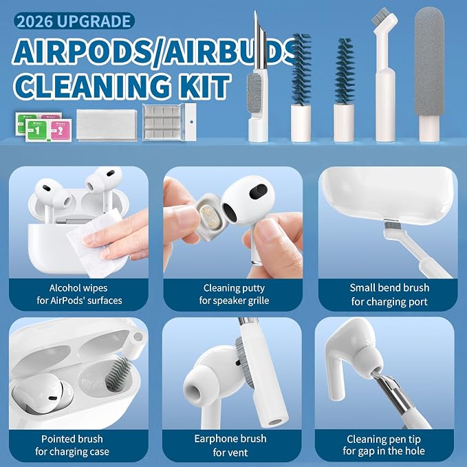2026 Upgrade Phone Cleaning Kit 57PCS, iPhone Cleaning Kit, Airbud Cleaning Kit - Image 4