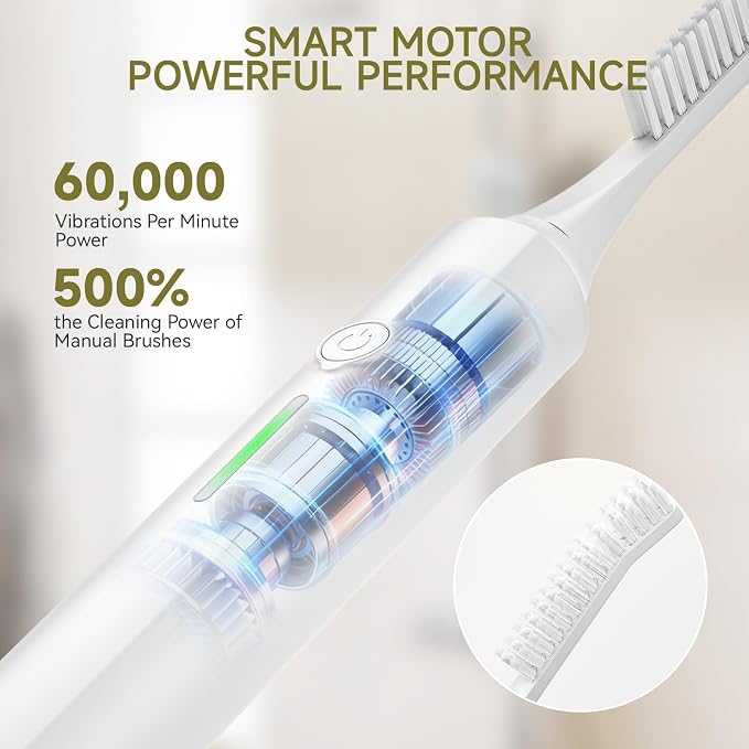 Electric Crevice Cleaning Brush, IPX7 Waterproof Electric Grout Scrub Brush - Image 2