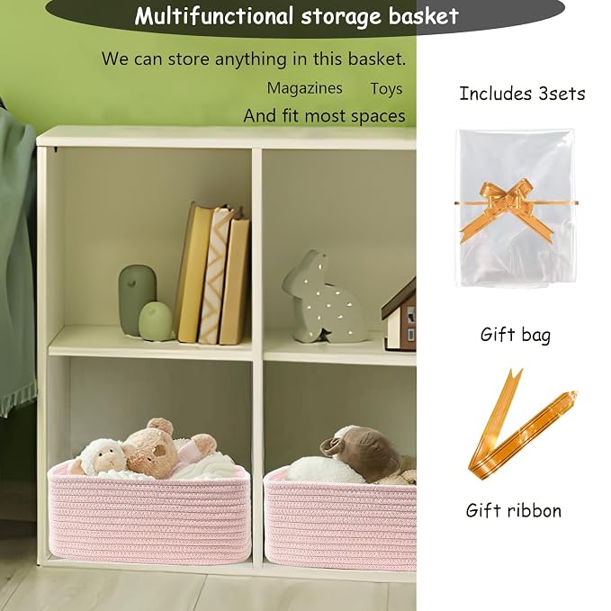 COMFY-HOMI 13" x 8.5" x 5.1"Storage Baskets - Image 3