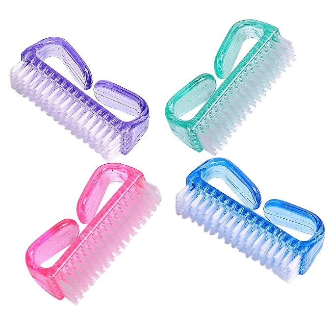 hupos Handle Grip Nail Brush, Fingernail Scrub Cleaning Brushes by hupos