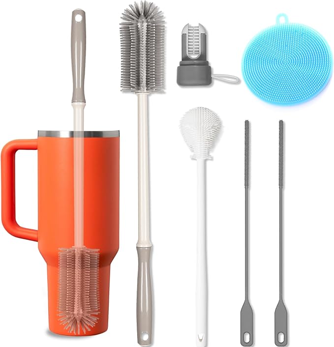 15.7" Silicone Bottle Brush Set by Unknown
