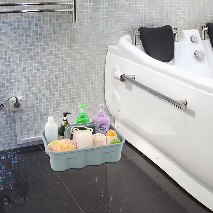 4 Packs Commercial Products Deluxe Carry Caddy, Plastic Cleaning Supplies Caddy - Image 6