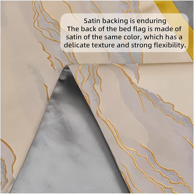 Bed Runner for Guest Room，Luxury Bed Runner，Wedding Bed Runner，Embroidered Bed Runner，Breathable Washable，Hotel Decor，Bed Decorations ，for Home Hotel Decorations(G,50 * 210cm)